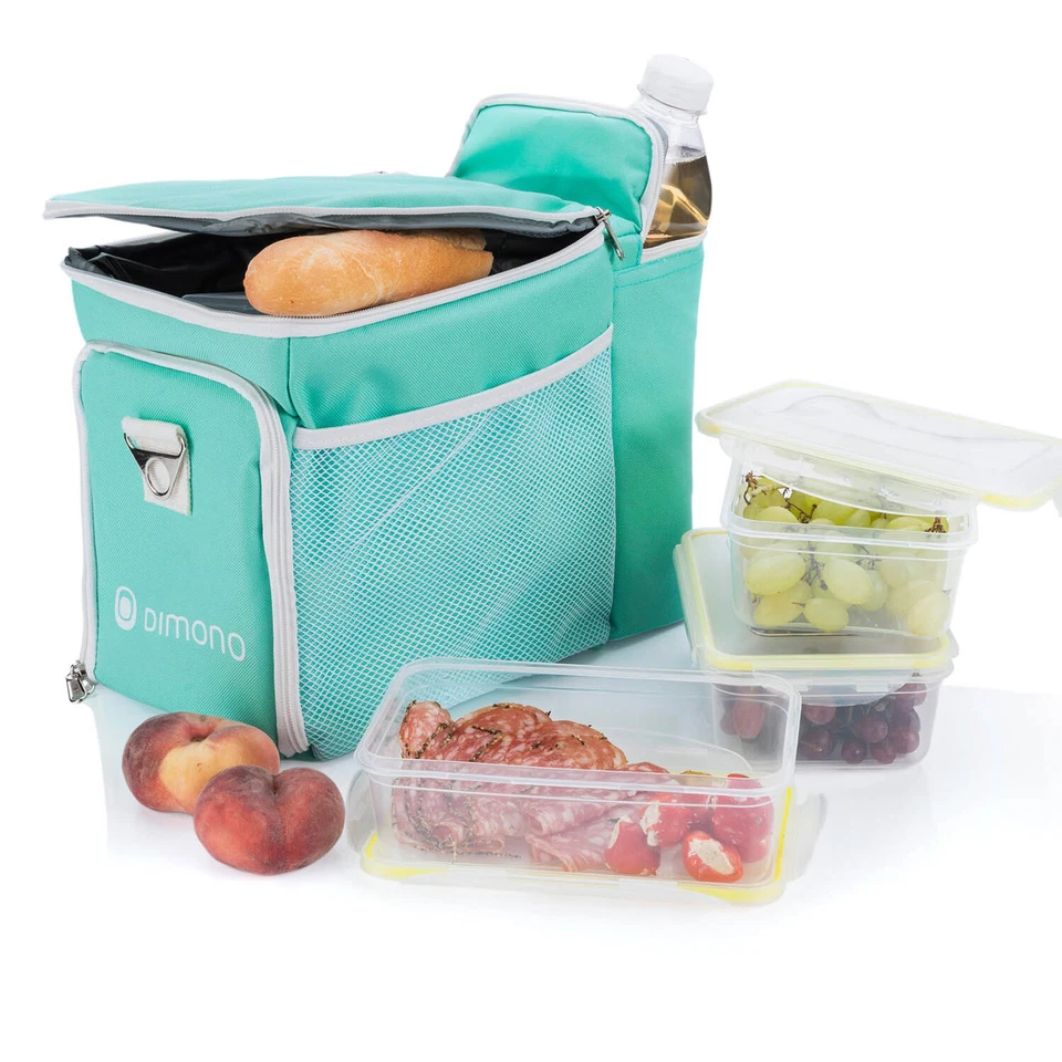 Kühltasche Picknicktasche - Thermo Isotasche Thermotasche 3 Boxen & Kühlakku - Bild 3 von 4