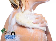 Cleo’s One-Sided Loofah Mitt | Natural Bath Sponge & Body Exfoliator