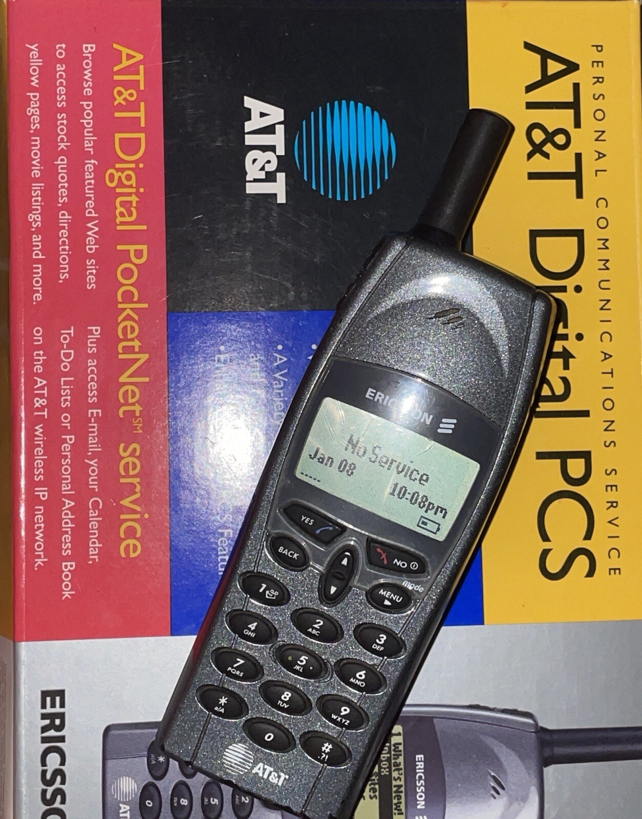2000 Ericsson R280LX (USA) - Grey Mobile Phone - Rare PCS Model ...