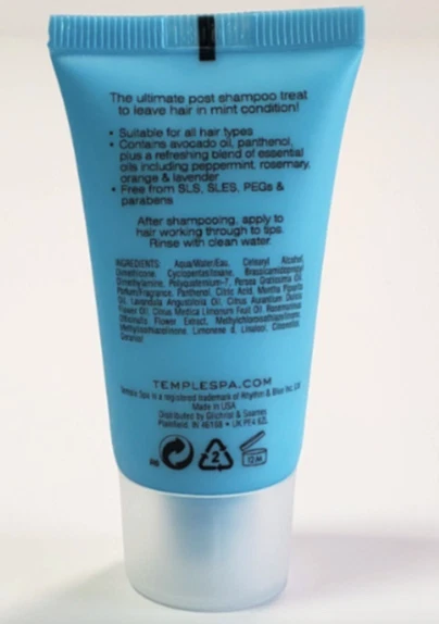 Gilchrist & Soames Travel Size Conditioner Temple Spa Hair  .84oz each-  40 PACK - Image 3 of 3