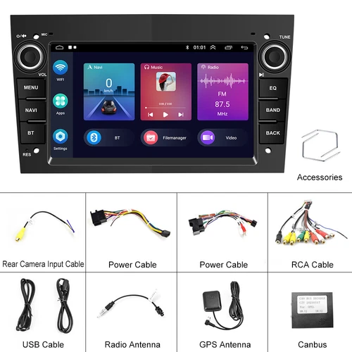 Android 13 Car Stereo GPS WiFi BT FM CarPlay For Vauxhall Astra 2004-2009 - Picture 19 of 19