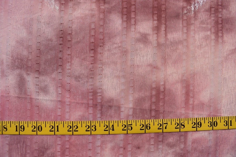 DISTRESSED CHAIN STITCHES SHEER 2 WAY STRETCH  POLY KNIT FABRIC 29X56 INCHES - Image 2 of 2