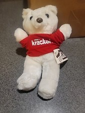 Vintage 1989 Hershey's White Bear Plush 9  Red Krackel Candy Shirt W/ Tag Rare