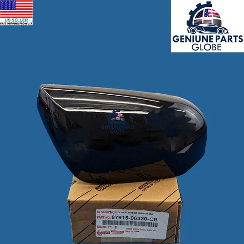 GENUINE TOYOTA CAMRY AVALON PASSENGER OUTER BLACK MIRROR COVER 87915-06330-C0