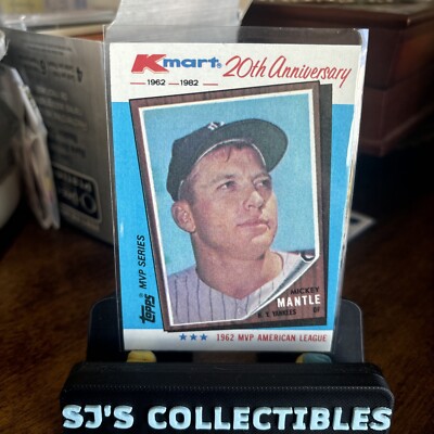 Mickey Mantle RAW GEM NM CONDITION K-Mart Card 1982