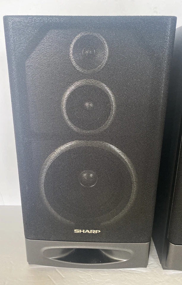 Sistema de Alto-falante Sharp 3 Vias 8 Ohm Alto-falantes 10Watt Modelo CPR400 (GV) Não Testado - Imagem 2 de 4