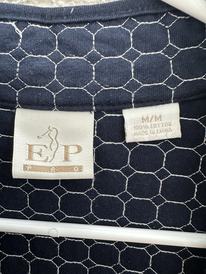 Chaleco EP Pro para mujer talla mediana azul marino acolchado cremallera sin mangas Foto 4 de 4