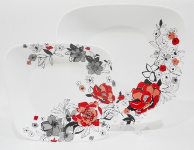 NEW Corelle Square CHELSEA ROSE Choose: DINNER or