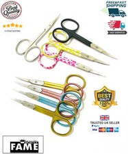 SUPER SHARP CURVED EDGE CUTICLE NAIL SCISSORS ARROW POINT STEEL