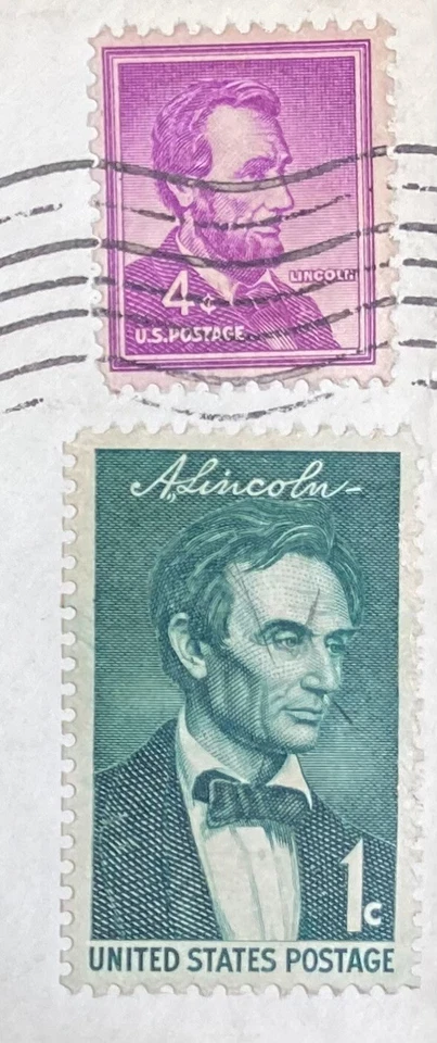 1964 1st-Day Issue 100th Anniversary Lincoln's 2nd Nomination / 4¢ & 1¢ Stamps - Image 2 of 4