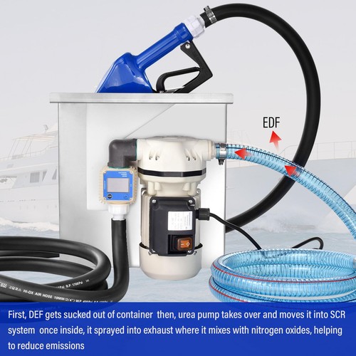 High-End DEF PUMP DEF Transfer Pump Kit 110 Volt AC 10 GPM Manual Nozzle US - Picture 5 of 10
