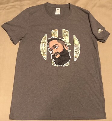 New Adidas James Harden: Fear the Beard NBA T Shirt Size Large
