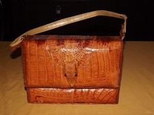 VINTAGE GENUINE ALLIGATOR HANDBAG POCKETBOOK