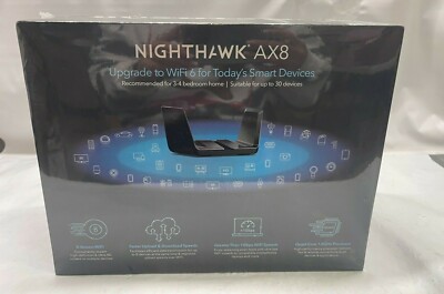 NETGEAR Nighthawk AX8 Dual-Band 8-Stream Wi-Fi 6 Router for sale