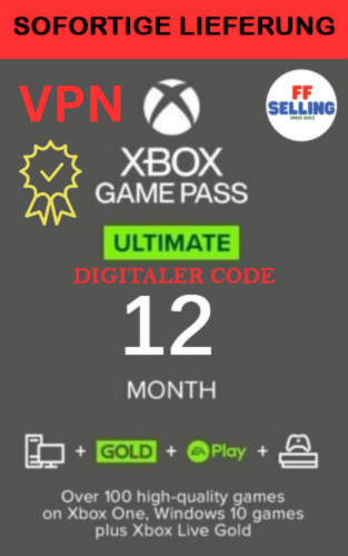 Xbox Game Pass Ultimate 12 Monate Key XBOX Game Pass Ultimate 12 Monate + 1 Monat Gratis - Digitaler Code