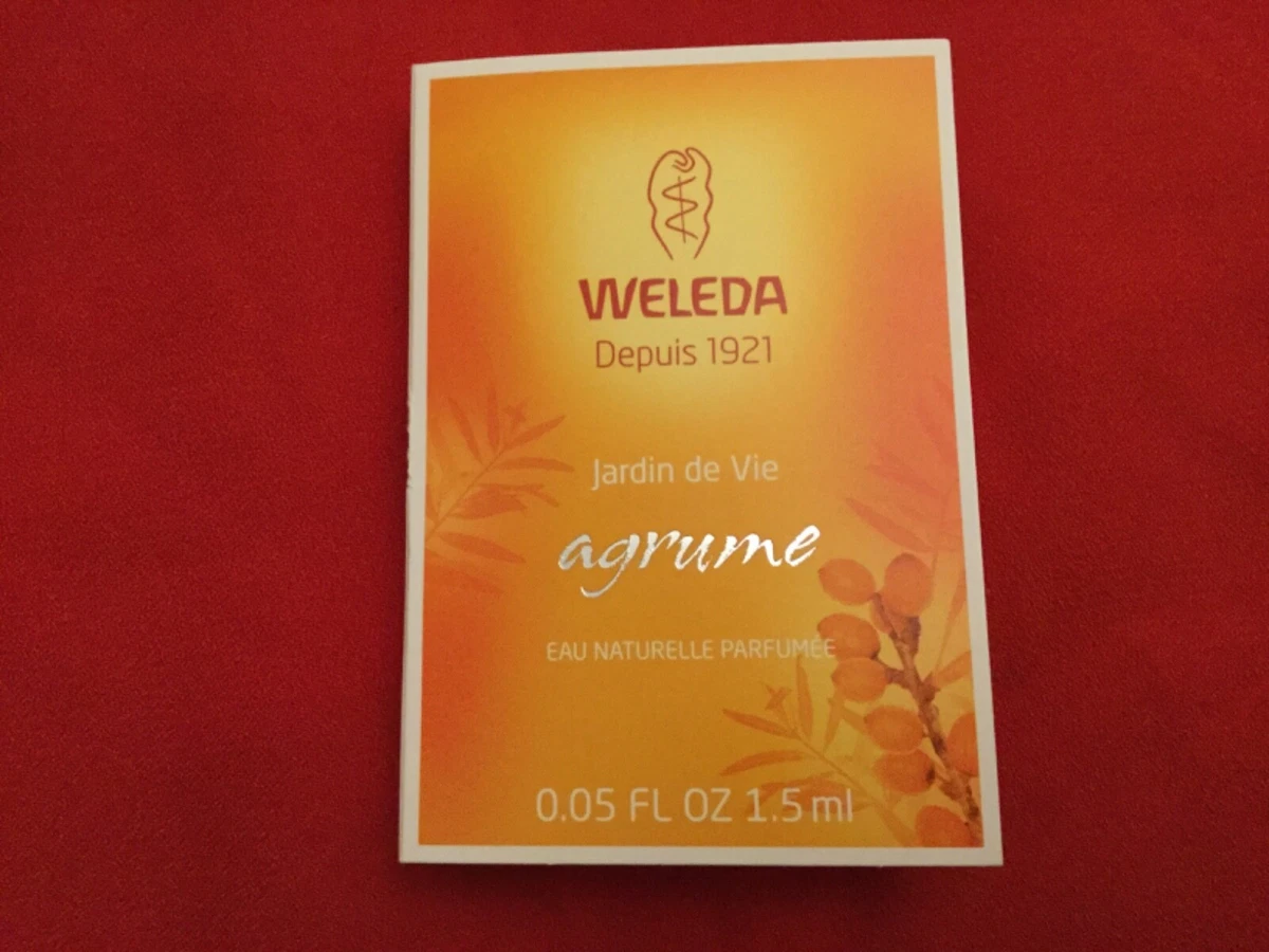 Weleda depuis 1921 agrame jardin de vie eau de parfum vaporiser spray 1.5ml