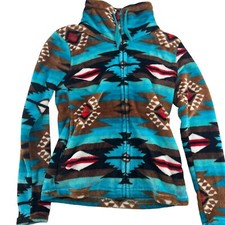 Trailcrest Ultra Soft Women’s Full Zip Jacket Sz Small Plush Fleece Southwestern