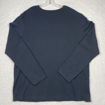 Magellan Men's Shirt Long Sleeve Black Classic Fit Moisture Wick