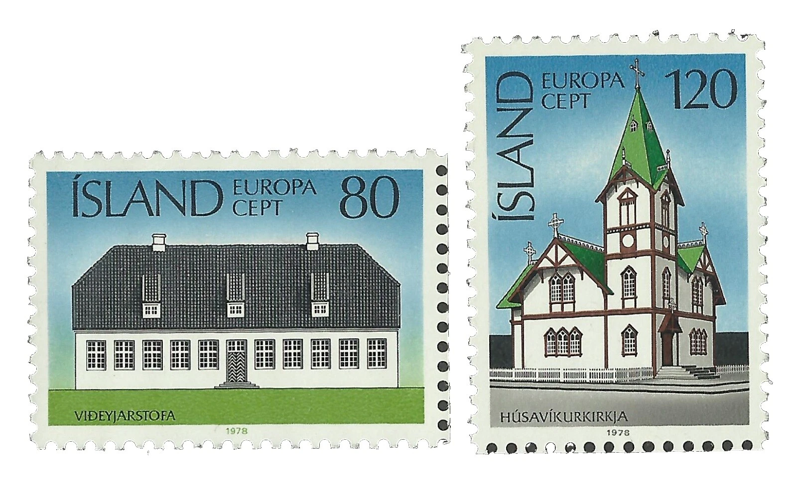 XF/S (Extremely Fine/Superb) Mint Never Hinged/MNH Icelandic Stamps