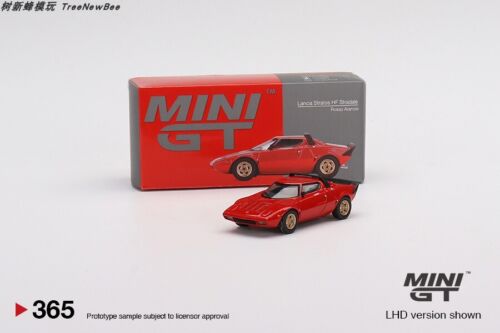 MINI GT 1:64 Lancia Stratos HF Stradale Rosso Arancio LHD Car in box - Afbeelding 1 van 4