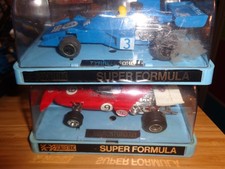 SCALEXTRIC C026 MARCH FORD 721 & C121 TYRRELL FORD RACE PAIR BOXED IN GOOD COND.