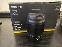 Nikon NIKKOR Z 35mm F/1.8 S Lens, Mint, with hood, box, caps, sleeve, manual