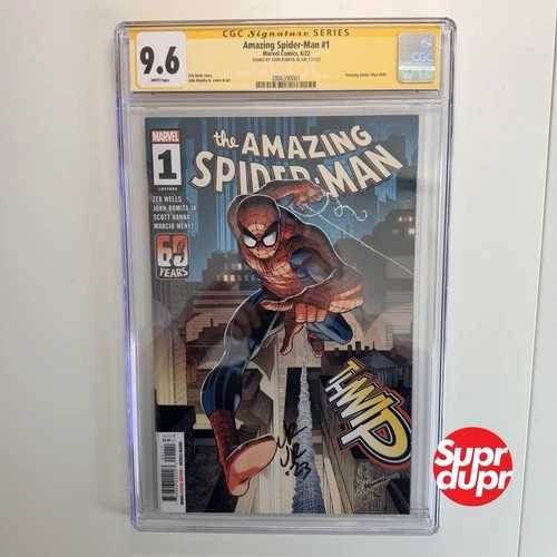 Amazing Spider-Man #1 SIGNED JOHN ROMITA JR. CGC 9.6
