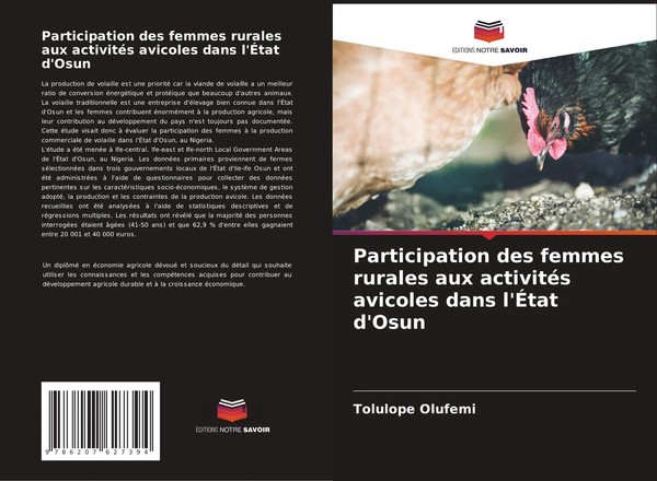 Participation Des Femmes Rurales Aux ActivitéS Avicoles Dans L'ÉTat D'osun Buch-image