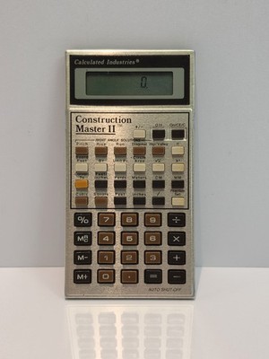 Vintage 1988 Construction Master II Calculator Model 3078 Taiwan 