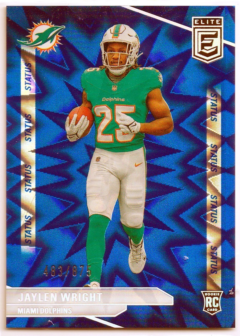 2024 Panini Donruss Elite Jaylen Wright RC #114 Status Explosion 483/875