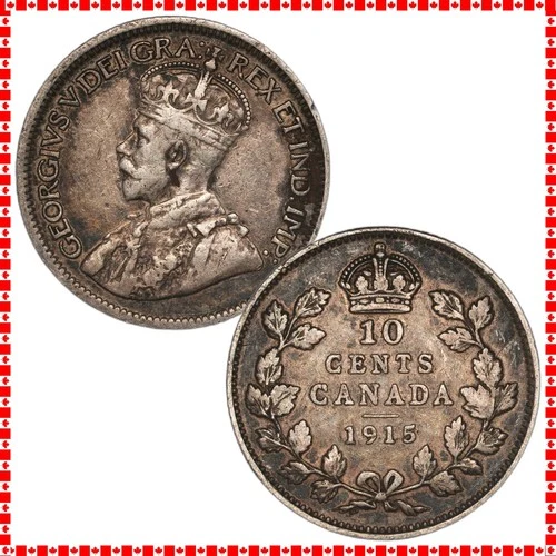 1915 Canada 10 Cents — photo from the most recent tracked eBay sale