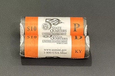 2001 P&D Kentucky State Quarters BU Mint Rolls