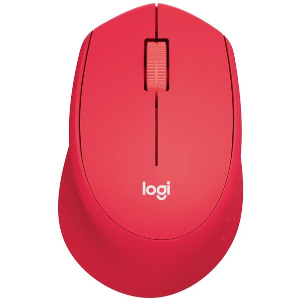 Logitech M330 Silent Plus Maus Funk Optisch Rot 3 Tasten 1000 Dpi-image