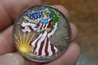 COLORED 2005 SILVER EAGLE .999 SILVER US MINT
