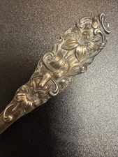 Old Sterling Silver Ornate Floral Souvenir Spoon
