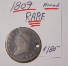 Photo of a 1809-P Large Cent from an eBay listing that sold on Jun 16, 2026