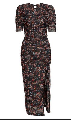 free people ruched dress Briella Ruched Midi Dress