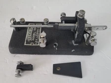 VINTAGE SPEED-X TELEGRAPH KEY MODEL 510 LES LOGAN CO. BROKEN PARTS