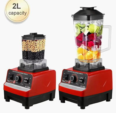 Silver Crest SC-1589 Standmixer 2500W 2L 6-Klingen 15 Stufen Rot/Schwarz