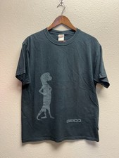 Vintage Geico Shirt Graphic Tee Mens Black Large Cotton Gecko Mascot VTG Tee