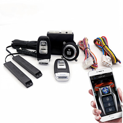 Keyless Entry Push Start Remote Car Alarm System with APP Control