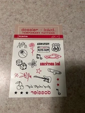 Dossier x Inked Temporary Tattoos Lost Americana - Full Sheet - MGK Day 8/9
