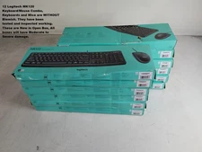 12 Logitech MK120 Wired Keyboard Mouse Desktop Combo 920-002565 New in OpenBox