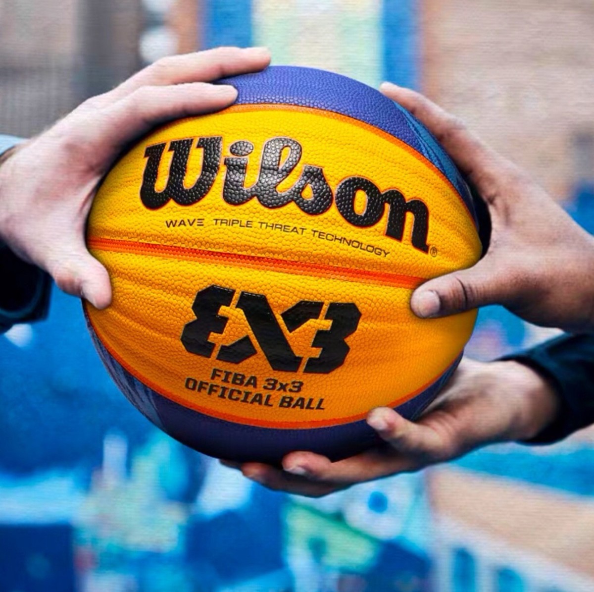 Wilson Official Game Ball FIBA 3x3 Basketball Wave Technology - 3 