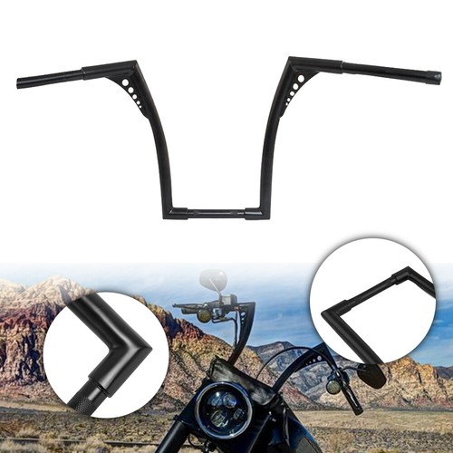 10" Rise Ape Hanger Handlebar Black/Chrome for VTX1300 VTX1800 New - Picture 2 of 19