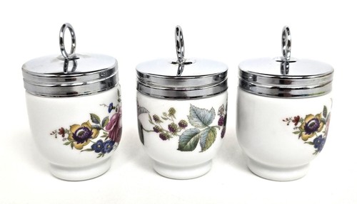 Juego de tres cazadores furtivos de huevos de porcelana Royal Worcester England - Imagen 4 de 5