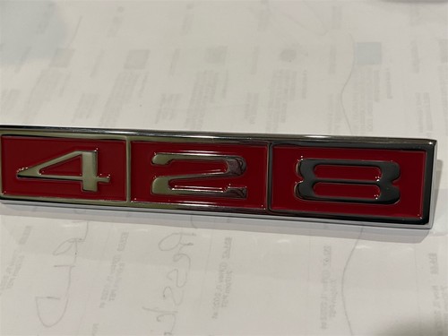 1968 1969 FORD FAIRLANE TORINO RANCHERO 1968 GALAXIE 428 428CJ FENDER EMBLEM 1X - Picture 4 of 4