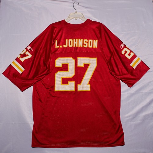 Vintage Reebok Larry Johnson #27 Kansas City Chiefs NFL Jersey Men's 2XL - Picture 7 of 14