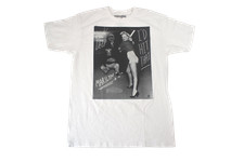 WeLoveFine Mens Goin' Deep Marilyn Monroe I'd Hit That Baseball Shirt New Small