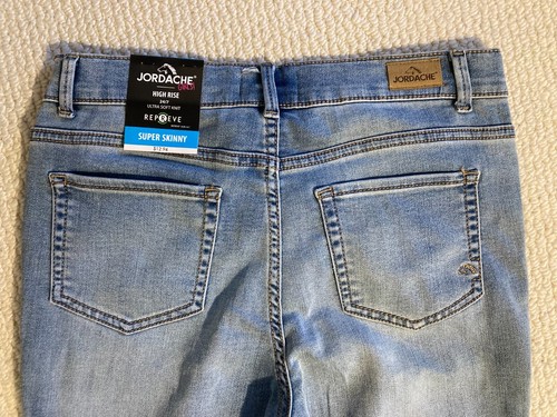 New with Tags Jordache Girls Super Skinny High Rise Jeans Size 18 - Picture 9 of 10